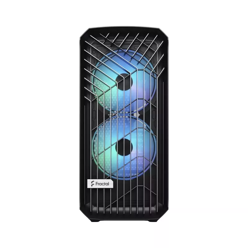 Kompiterio korpusas Fractal Design Torrent Tower Black, ATX/EATX/ITX, 2x180mm priekiniai ventiliatoriai, 2x3.5 colio vietos, 4x2.5 colio vietos, grūdintas stiklas