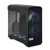 Kompiterio korpusas Fractal Design Torrent Tower Black, ATX/EATX/ITX, 2x180mm priekiniai ventiliatoriai, 2x3.5 colio vietos, 4x2.5 colio vietos, grūdintas stiklas