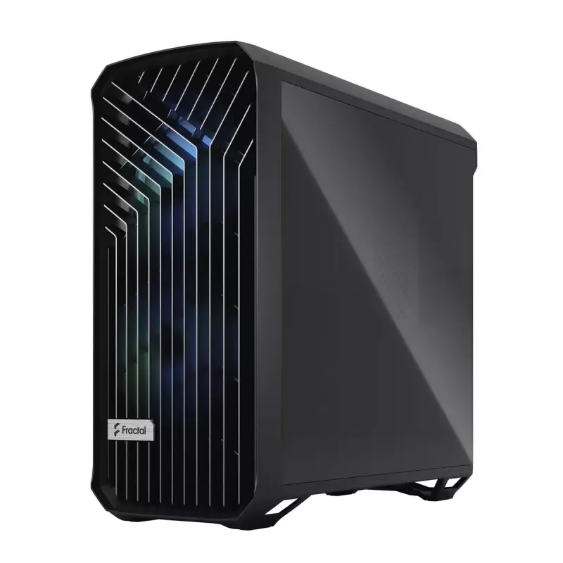 Kompiterio korpusas Fractal Design Torrent Tower Black, ATX/EATX/ITX, 2x180mm priekiniai ventiliatoriai, 2x3.5 colio vietos, 4x2.5 colio vietos, grūdintas stiklas