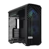 Kompiterio korpusas Fractal Design Torrent Tower Black, ATX/EATX/ITX, 2x180mm priekiniai ventiliatoriai, 2x3.5 colio vietos, 4x2.5 colio vietos, grūdintas stiklas