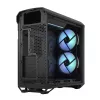 Kompiterio korpusas Fractal Design Torrent Tower Black, ATX/EATX/ITX, 2x180mm priekiniai ventiliatoriai, 2x3.5 colio vietos, 4x2.5 colio vietos, grūdintas stiklas