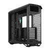 Kompiterio korpusas Fractal Design Torrent Tower Black, ATX/EATX/ITX, 2x180mm priekiniai ventiliatoriai, 2x3.5 colio vietos, 4x2.5 colio vietos, grūdintas stiklas