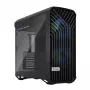 Kompiterio korpusas Fractal Design Torrent Tower Black, ATX/EATX/ITX, 2x180mm priekiniai ventiliatoriai, 2x3.5 colio vietos, 4x2.5 colio vietos, grūdintas stiklas