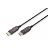 DIGITUS DisplayPort AOC hibridinio pluošto jungiamasis laidas M/M UHD 8K@60Hz, CE, juodas 15m