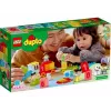 LEGO DUPLO traukinys su skaičiais 10954 – ankstyvojo mokymosi traukinys su sunumeruotais vagonais skaičiavimui ir rūšiavimui