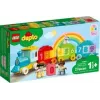 LEGO DUPLO traukinys su skaičiais 10954 – ankstyvojo mokymosi traukinys su sunumeruotais vagonais skaičiavimui ir rūšiavimui