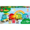 LEGO DUPLO traukinys su skaičiais 10954 – ankstyvojo mokymosi traukinys su sunumeruotais vagonais skaičiavimui ir rūšiavimui