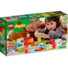 LEGO DUPLO traukinys su skaičiais 10954 – ankstyvojo mokymosi traukinys su sunumeruotais vagonais skaičiavimui ir rūšiavimui