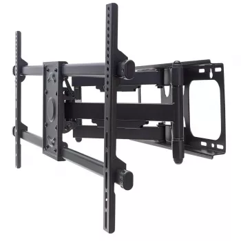 Manhattan sieninis laikiklis TV ir monitoriams (Full Motion), ekranams nuo 37″ iki 75″, VESA 200×200–800×400 mm, maks. 75 kg, juodas, viso gyvenimo garantija