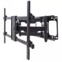 Manhattan sieninis laikiklis TV ir monitoriams (Full Motion), ekranams nuo 37″ iki 75″, VESA 200×200–800×400 mm, maks. 75 kg, juodas, viso gyvenimo garantija