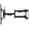 Manhattan sieninis laikiklis TV ir monitoriams (Full Motion), ekranams nuo 37″ iki 75″, VESA 200×200–800×400 mm, maks. 75 kg, juodas, viso gyvenimo garantija