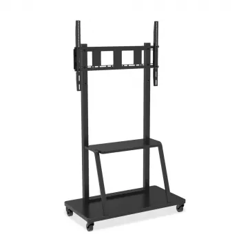 Porterinis plokščiaekranis grindinis stovas TECHLY Signage Display Mount ICA-TR30 – 55–100 colių, VESA 1200x600, maks. 150 kg, ratukai, juodas