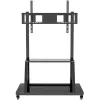 Porterinis plokščiaekranis grindinis stovas TECHLY Signage Display Mount ICA-TR30 – 55–100 colių, VESA 1200x600, maks. 150 kg, ratukai, juodas