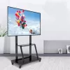 Porterinis plokščiaekranis grindinis stovas TECHLY Signage Display Mount ICA-TR30 – 55–100 colių, VESA 1200x600, maks. 150 kg, ratukai, juodas