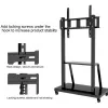 Porterinis plokščiaekranis grindinis stovas TECHLY Signage Display Mount ICA-TR30 – 55–100 colių, VESA 1200x600, maks. 150 kg, ratukai, juodas