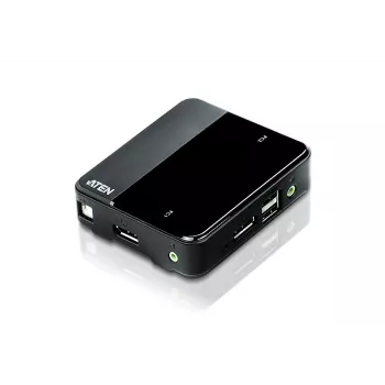 ATEN CS782DP 2 prievadų USB 4K DisplayPort 1.2 KVM jungiklis (su KVM kabeliais)