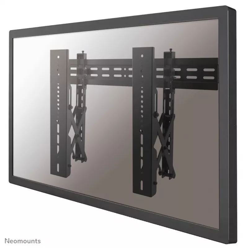 Neomounts LED-VW1000BLACK sieninis laikiklis vaizdo sienoms 40-75 colių - ištraukiamas - maks. 50 kg