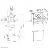 Neomounts NS-M1250BLACK mobilus stovas televizoriui 37-70 colių - sukamas