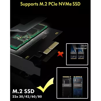 ICY BOX IB-PCI208-HS PCIe 4.0 M.2 NVMe adapterio kortelė su radiatoriumi