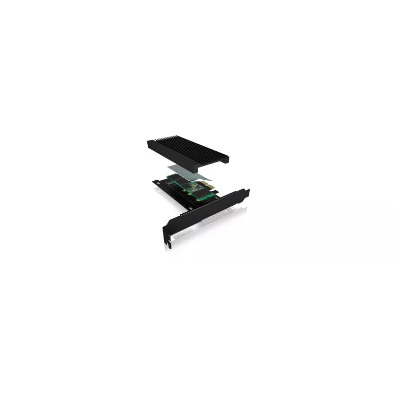 ICY BOX IB-PCI208-HS PCIe 4.0 M.2 NVMe adapterio kortelė su radiatoriumi