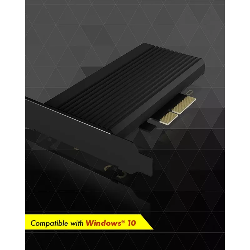 ICY BOX IB-PCI208-HS PCIe 4.0 M.2 NVMe adapterio kortelė su radiatoriumi
