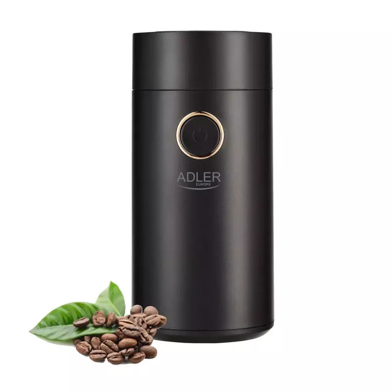 Kavos malūnėlis su plieninėmis girnomis Adler AD 4446bg — 150 W, 75 g talpa, juodas