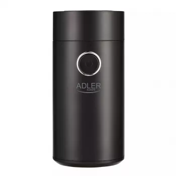 Kavos malūnėlis Adler AD4446BS – 150 W, nerūdijančio plieno girnos, 75 g talpos piltuvas, juoda