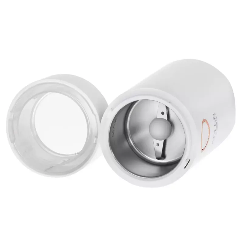 Kavos malūnėlis su akmeniniais girnomis Adler AD4446WG, 150 W, 75 g, baltas