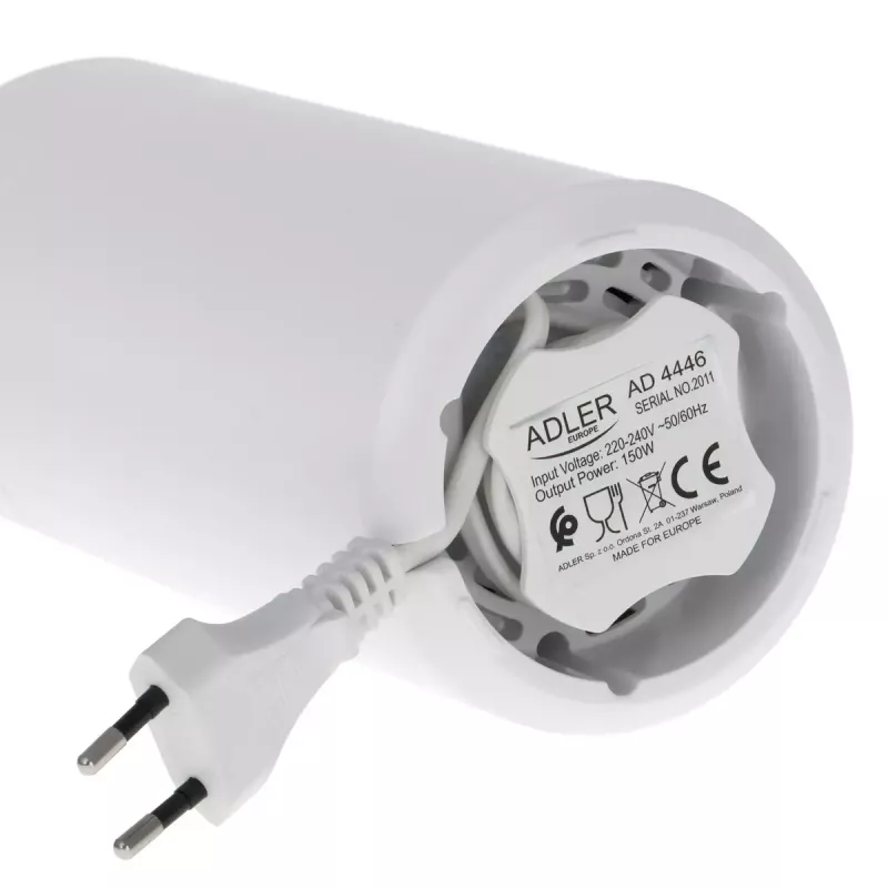 Kavos malūnėlis su akmeniniais girnomis Adler AD4446WG, 150 W, 75 g, baltas