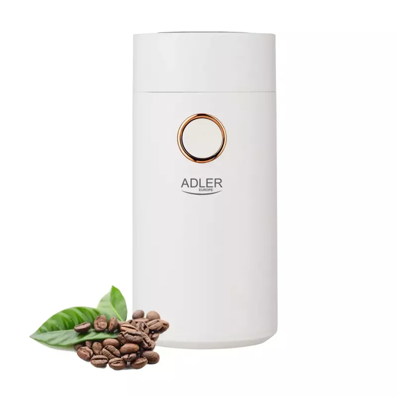 Kavos malūnėlis su akmeniniais girnomis Adler AD4446WG, 150 W, 75 g, baltas