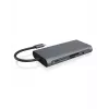 ICY BOX IB-DK4040-CPD belaidė USB 3.2 Gen 1 (3.1 Gen 1) Type-C dokų stotelė, antracito, juoda
