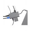ICY BOX IB-DK4040-CPD belaidė USB 3.2 Gen 1 (3.1 Gen 1) Type-C dokų stotelė, antracito, juoda