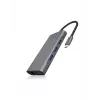 ICY BOX IB-DK4040-CPD belaidė USB 3.2 Gen 1 (3.1 Gen 1) Type-C dokų stotelė, antracito, juoda