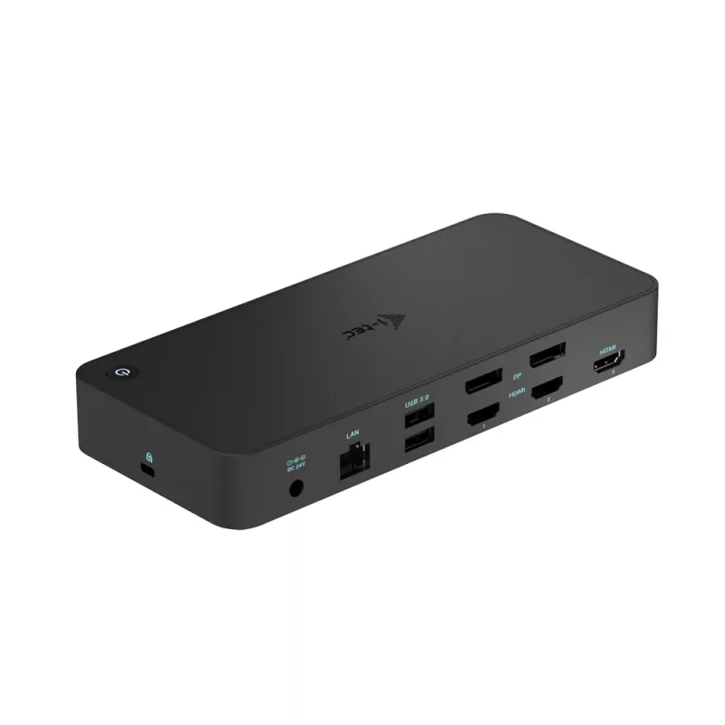 i-tec USB 3.0 / USB-C / Thunderbolt 3x 4K Dock stotelė su Power Delivery 100W
