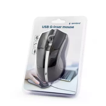 GEMBIRD Laser Mouse 2400 Dpi – Ambidekstrinė