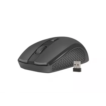 Belaidė optinė pelė NATEC Jay 2 RF — 2,4 GHz, 1600 DPI, ambidekstrinė, 4 mygtukai, juoda