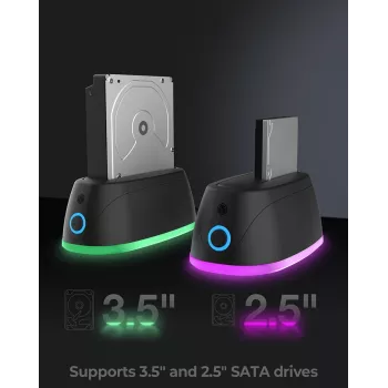 ICY BOX IB-1124L-C3 USB 3.2 Gen 1 (3.1 Gen 1) Type-B juodas
