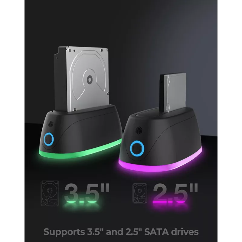 ICY BOX IB-1124L-C3 USB 3.2 Gen 1 (3.1 Gen 1) Type-B juodas