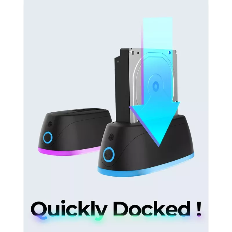 ICY BOX IB-1124L-C3 USB 3.2 Gen 1 (3.1 Gen 1) Type-B juodas