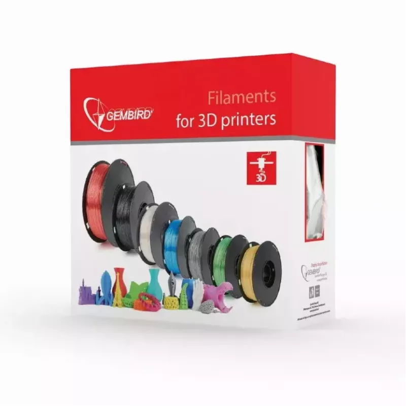 3D spausdinimo medžiaga Gembird 3DP-PLA1.75-01-FR