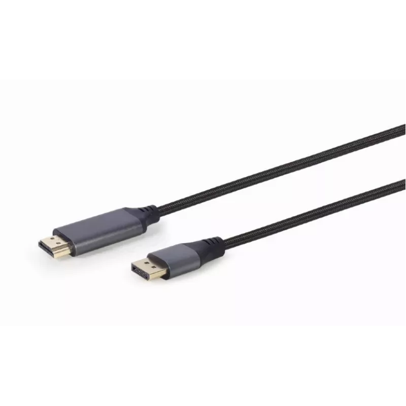 Vaizdo kabelio adapteris Gembird CC-DP-HDMI-4K-6 — DisplayPort į HDMI Type A, 1,8 m, 4K, juodas