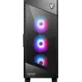 Korpusas MSI MPG VELOX 100R Mid Tower Juodas — ATX, 7 lizdų plėtimui, 2×3.5 colio vietos, 2×2.5 colio vietos, USB-C
