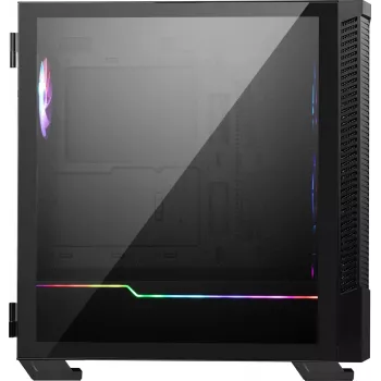 Korpusas MSI MPG VELOX 100R Mid Tower Juodas — ATX, 7 lizdų plėtimui, 2×3.5 colio vietos, 2×2.5 colio vietos, USB-C