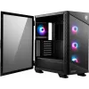 Korpusas MSI MPG VELOX 100R Mid Tower Juodas — ATX, 7 lizdų plėtimui, 2×3.5 colio vietos, 2×2.5 colio vietos, USB-C