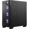 Korpusas MSI MPG VELOX 100R Mid Tower Juodas — ATX, 7 lizdų plėtimui, 2×3.5 colio vietos, 2×2.5 colio vietos, USB-C
