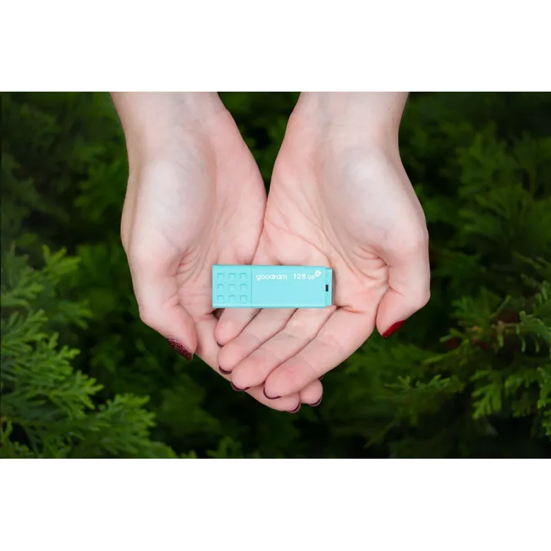 USB atmintukas GOODRAM 64 GB USB Type-A 3.2 Gen 1 UME3, turkio, skaitymas 60 MB/s, rašymas 20 MB/s