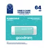 USB atmintukas GOODRAM 64 GB USB Type-A 3.2 Gen 1 UME3, turkio, skaitymas 60 MB/s, rašymas 20 MB/s