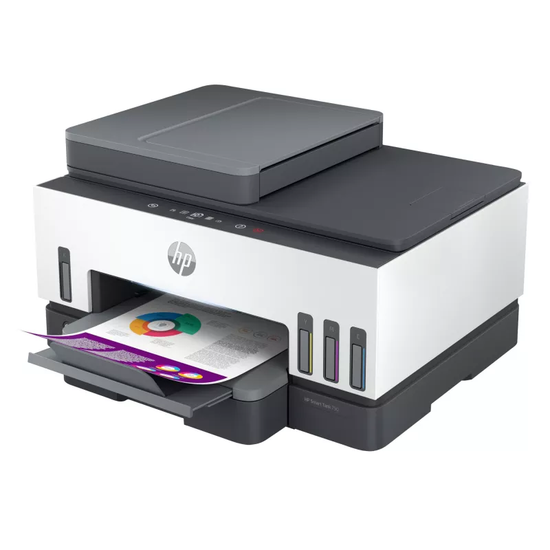 Daugiafunkcis spausdintuvas HP Smart Tank 790 — terminis rašalinis, spalvotas, A4, Wi‑Fi, Ethernet, dvipusis, 15 ppm (juoda), 4800x1200 dpi