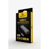 Dokavimo adapteris Gembird A-CMU3-LAN-01 — USB-C 3.2 Gen 1, 1× Gigabit LAN, 3× USB-A, metalinis korpusas, pilka spalva