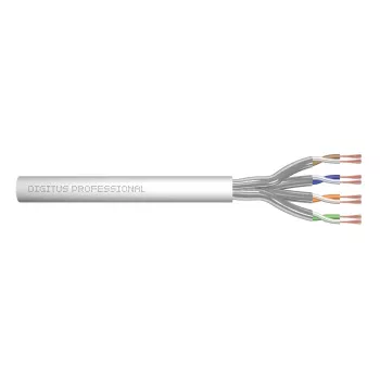 Tinklo kabelis Digitus CAT 6A U/FTP vytos poros sujungimo laidas neapdorotas 305 m Pilka